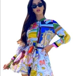 New with tags Zara chain printed dress. Size Large